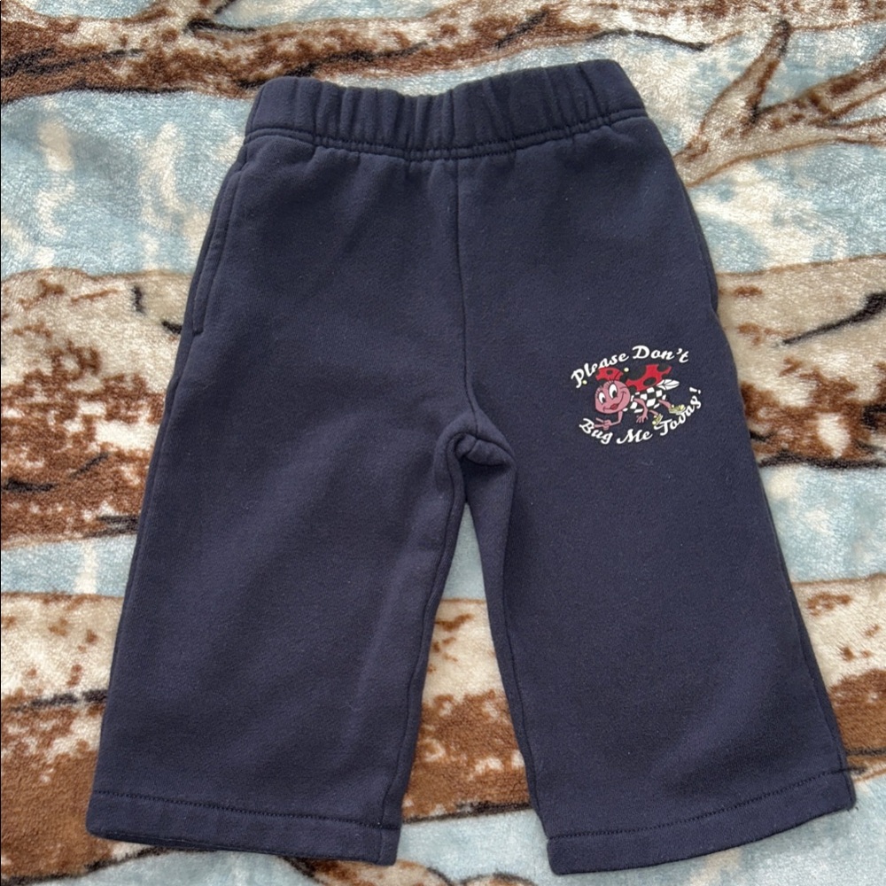 Vans Kids Navy Sweatpants with Fun Graphic